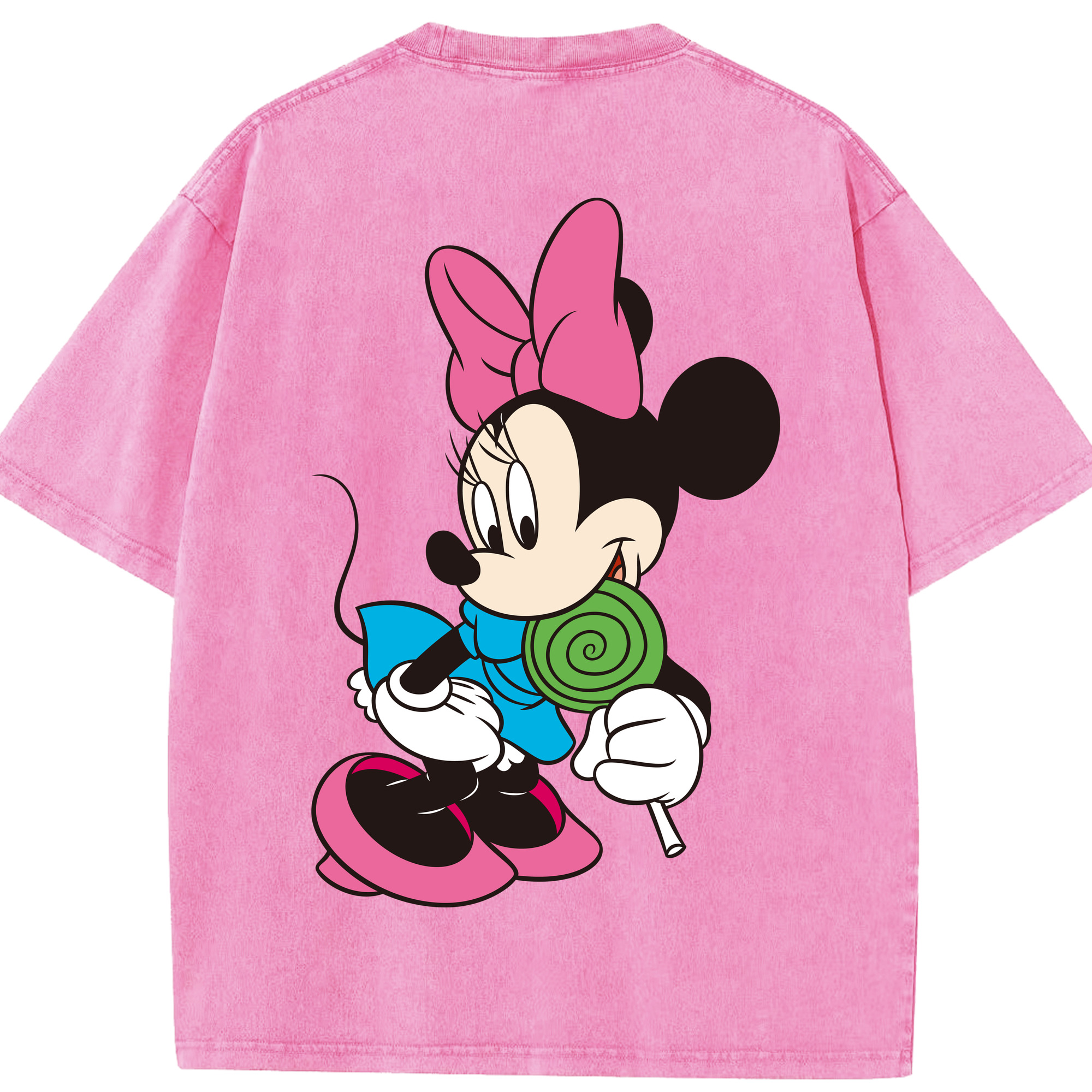 （画像用） ミッキーマウス Mickey Mouse 綿100% ヴィンテージ風 半袖Tシャツ（背面プリント）